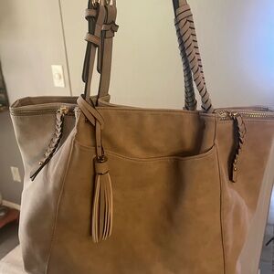 Elegant Tan Tote Bag